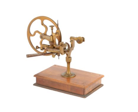 Watchmakers Topping Tool, Switzerland/French, last half 19th century, unsigned, Brass and Steel Rounding-up Too for the final