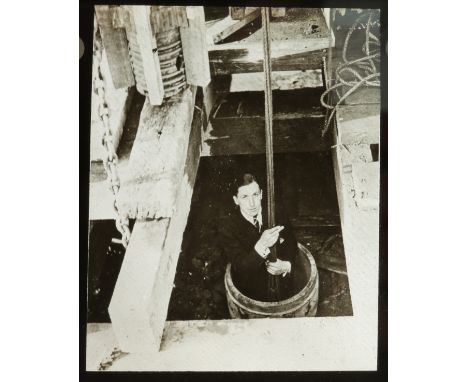 Magic lantern Slides showing the Construction of The Picadilly Line, English, c.1930, slides showing the construction of the 