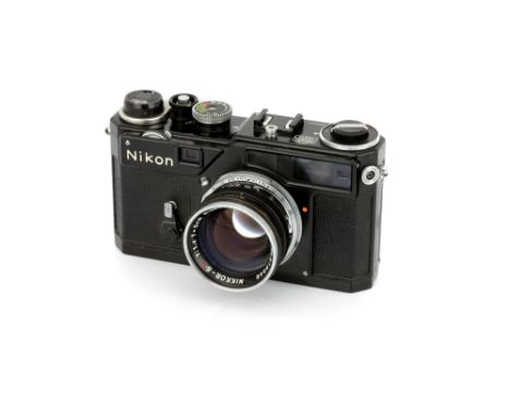 A Nikon SP Rangefinder Camera, 1957-1964 1957-64, black, serial no. 6202537, with Nippon Kogaku Nikkor-S.C f/1.4 50mm lens, b