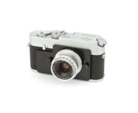 A Leica MDa Post Camera, 1971, chrome, serial no. 1273993, with Leitz Summaron f/2.8 35mm lens, 1969, chrome, serial no. 2312