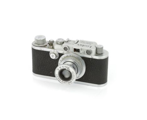 A Showa Kogaku Leotax Special D III Rangefinder Camera, 1947, chrome, serial no. 5832, with Letana Anastigmat f/3.5 50mm lens