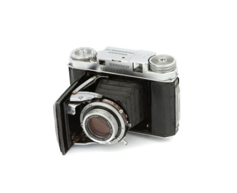 A Kershaw Peregrine III Rangefinder Camera, 1948, chrome, serial no. 4/26009, with Taylor Hobson Adotal f/2.8 50mm lens, chro