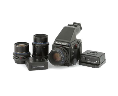 A Mamiya RZ67 Pro II Medium Format Camera Outfit,1993-, black, serial no. QK1136, with Mamiya-Sekor Z f/2.8 110mm lens, black