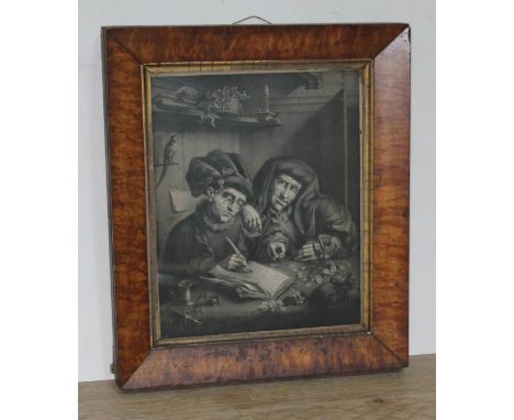 After Quintin Matsys (1466?1530), The Misers, monochrome print, drawn by Thomas Fairland, published by James Bullock, London 