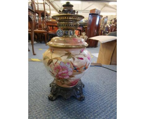 A Royal Bonn oil lamp 31cm h Location: 6.1 