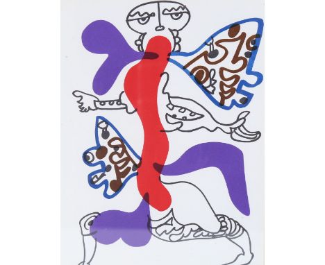 Charles Lapicque, original lithograph, Apocalypse, XXe Siecle Surrealist issue 1973, sheet size 12.5" x 9.5", framedSlight pa