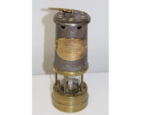 A vintage colliery miners lamp 