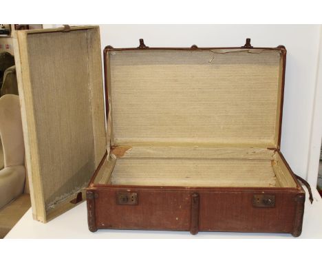 A vintage travel trunk with fitted interior. collection only 