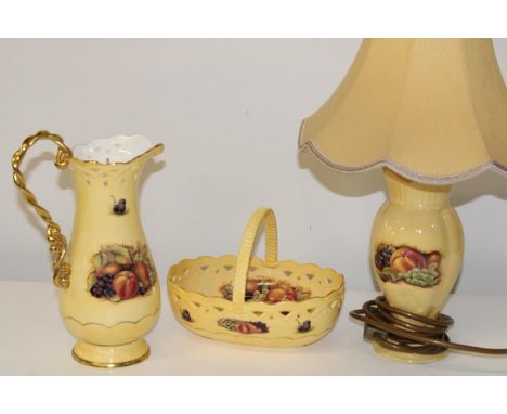 Three pieces of vintage Ainsley ware 