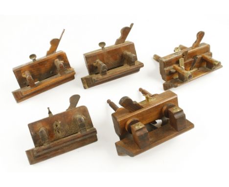 Four ploughs and a sash fillister G