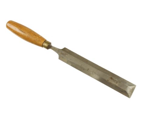 A 1 1/2" bevel edge paring chisel by J.FROST Norwich with boxwood handle G+