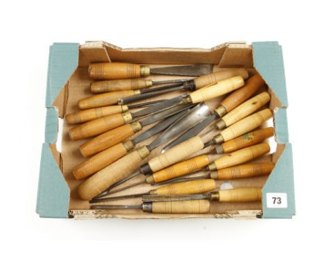 21 carving tools many by HENRY TAYLOR G+