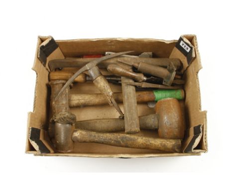 Four hammers and other tools G 