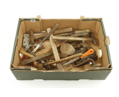 Five hammers and other tools G