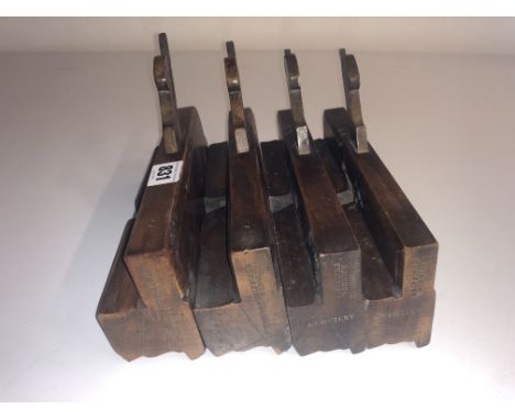 Two pairs of 5/8" and 3/4" lambstongue sash planes by GRIFFITHS G