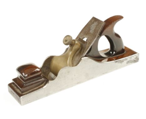 A 13 3/4" d/t steel panel plane by SPIERS Ayr with rosewood infill and handle with 2 1/2" W&amp;P iron, in unusually nice con