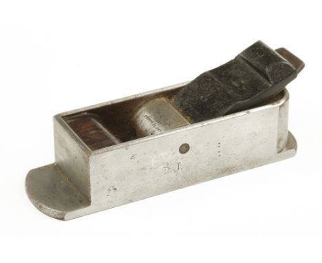 A very rare miniature d/t steel mitre plane by BUCK 247 Tott'm Court R' 6 1/4" x 2" with fine mouth, protruding toe and heal 