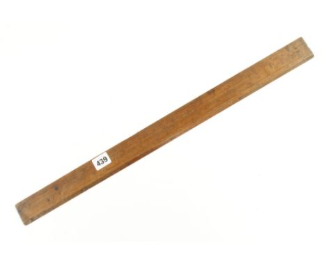 A 24" boxwood gunter scale rule by WELLINGTON, Soho, London G 