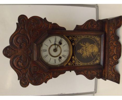 American gingerbread clock, height 58cm