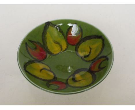 Poole pottery green bowl 