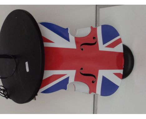 Cello base standard lamp - Union Jack