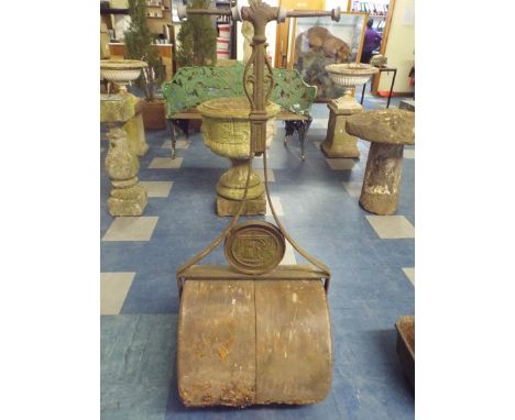 A Coalbrookdale Cast Iron Garden Roller, Reg No 165495