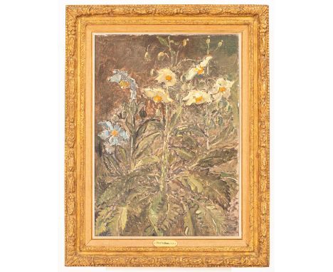 ARR Paul Methuen (1886-1974)Botanical Still Lifewith meconopsis betonicifolia and M regiasignedoil on canvas62.5cm x 45cm