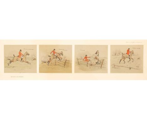 ARR 'Snaffles' Charles Johnson Payne (1884-1967)Landing His Wager, 1918set of four lithographs in colours15cm x 17.5cm  Frame