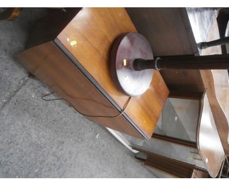 gate leg table & standard lamp