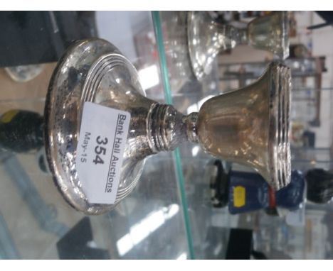 hallmarked silver candlestick