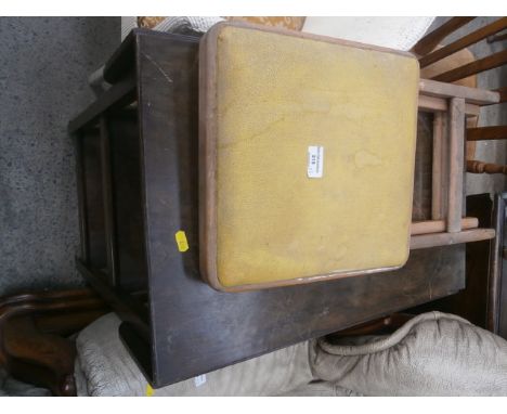 folding stool & drop leaf hostess trolley