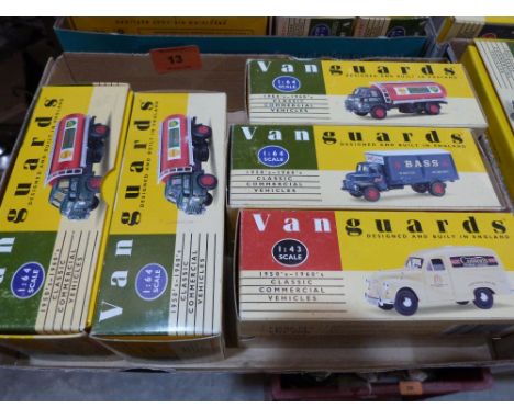 Four Vanguards 1:64 scale and one 1:43 scale Classic Commercial vehicle. Mint and boxed