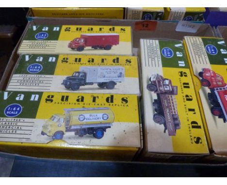 Five Vanguards 1:64 scale Classic Commercial vehicles. Mint and boxed