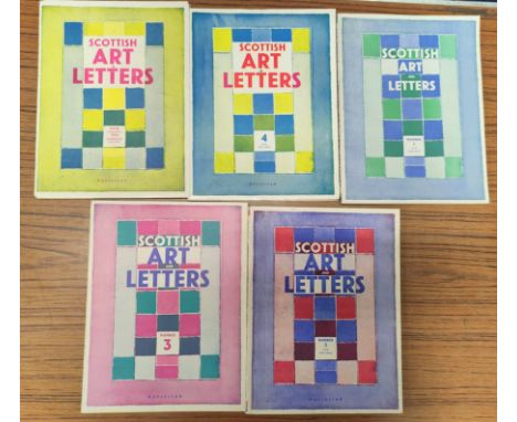 CROMBIE SAUNDERS R. &amp; FERGUSSON J. D. (Eds). Scottish Art &amp; Letters. Nos. 1 to 5 of this periodical (all issued), the