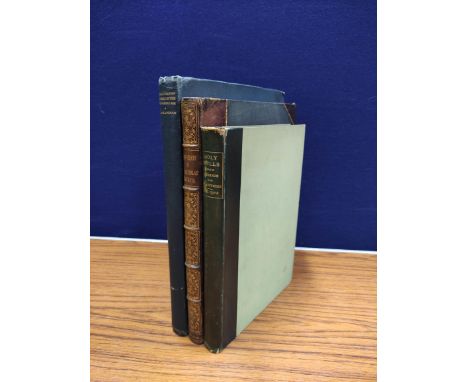 HOPE R. C.&nbsp;&nbsp;The Legendary Lore of the Holy Wells of England. Wood eng. vignettes. Large paper quarto. Qtr. leather,