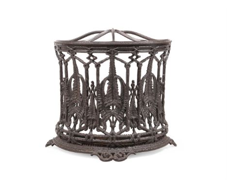 A VICTORIAN CAST IRON STICK STAND IN THE FERN PATTERN BY COALBROOKDALE, 19TH CENTURY Stamped C-B-Dale, registration mark and 