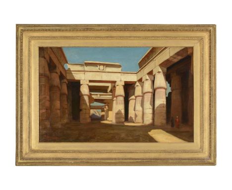 COLONEL ALEXANDER MONCRIEFF (FL. 1883)THE TEMPLE OF KARNAKOil on canvasSigned (lower left)43.5 x 70.5cm (17 x 27¾ in.)Provena