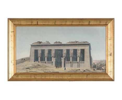 SIX HAND-COLOURED ENGRAVINGS OF EGYPT (LUXOR, KARNAK, DENDERA) EARLY 19TH CENTURY40 x 78cm (15½ x 30½ in.) and smaller (6) Pr