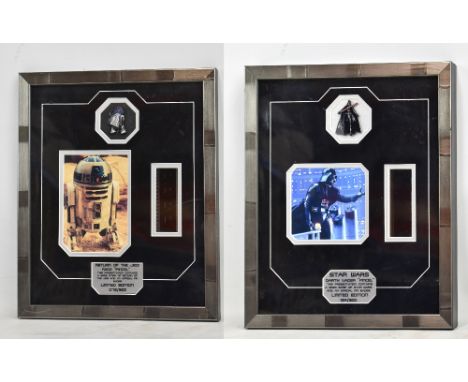 STAR WARS; a limited edition montage relating to Darth Vader including a 35mm strip of Star Wars and an official pin badge nu