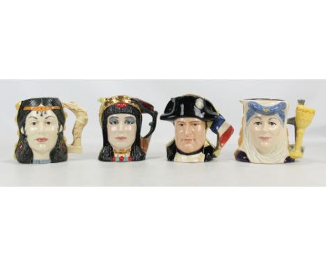ROYAL DOULTON; four 'Star-Crossed Lovers Collection' limited edition character jugs comprising D6750 'Napoleon &amp; Josephin