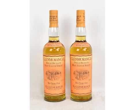 THE GLENMORANGIE; two bottles of 'Ten Years Old' single Highland malt Scotch whisky, 40% 70cl, both with presentation cartons