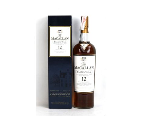 THE MACALLAN; a single bottle of 'Elegancia' Twelve Years Old Highland single malt Scotch whisky, matured in sherry oak casks