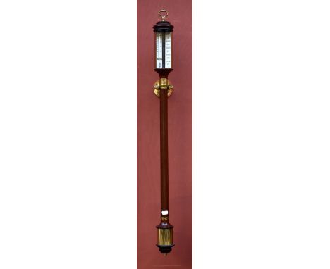 A modern mahogany marine stick barometer by Dove Bazeley of Cheltenham, length 92cm.Additional InformationAppears good with n