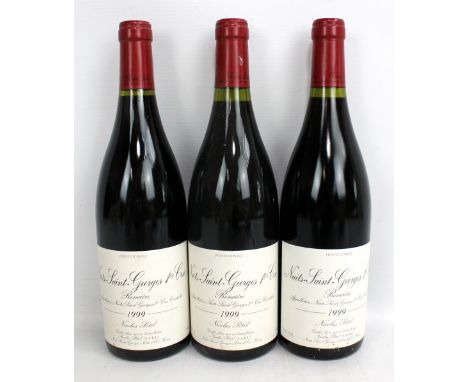 NICOLAS POTEL; three bottles of 1999 Nuits-Saint-Georges Premier Cru Ronciére, 13% 750ml (3).&nbsp;Additional InformationLeve