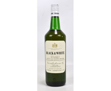 BLACK &amp; WHITE; a single bottle of 'Special Blend of Buchanan's Choice Old Scotch Whisky', 70 proof 26 2/3floz.Additional 