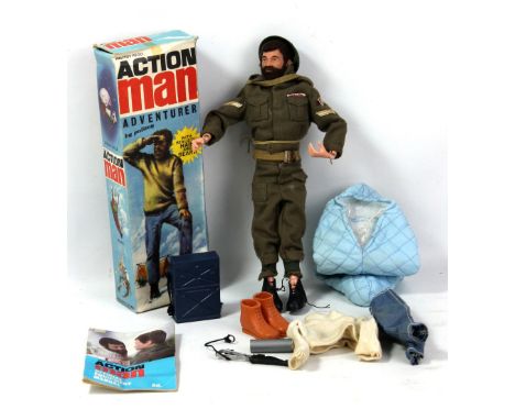 PALITOY; a boxed 'Adventurer' Action Man with various clothing and accessories.&nbsp;Additional InformationBox worn, please j