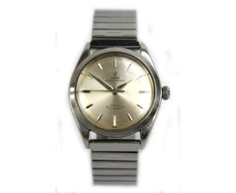 TUDOR; an Oyster Prince stainless steel gentleman's wristwatch, the circular dial set with baton markers, inscribed 'Rotary S