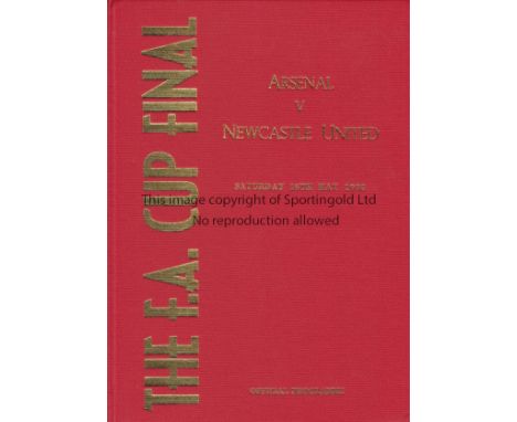ARSENAL AUTOGRAPHS 1998      A red hardback bound 1998 FA Cup Final programme, Arsenal v Newcastle United, signed on the fron