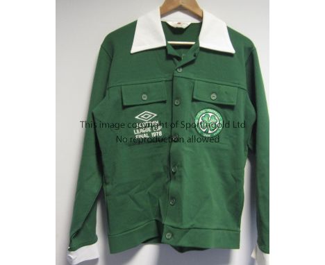 JOHNNY DOYLE - CELTIC   Green Scottish League Cup Final 1978 Celtic jacket worn by Johnny Doyle who came on as a substitute i