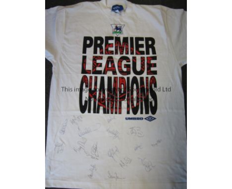 MANCHESTER UNITED 1992-93     In its own way quite an historic item, a Manchester United Premier League Winners T-Shirt issue
